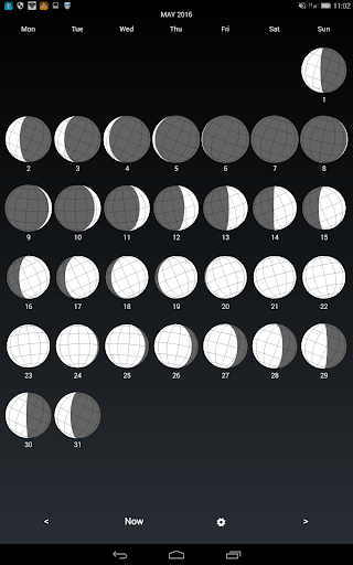 Android application Moon Info screenshort