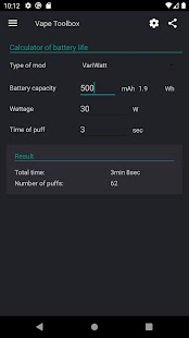 Vape Toolbox PRO Capture d'écran