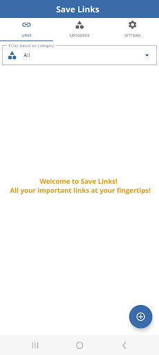 Android application Save Links screenshort