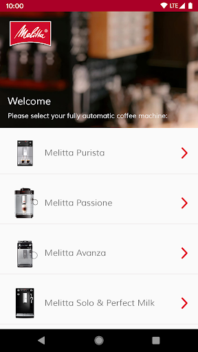 Android application Melitta® Companion screenshort