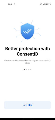 Android application ConsentID screenshort