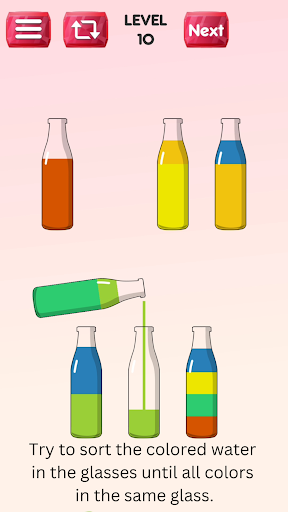Water Color Sort Puzzle Master Screen 3