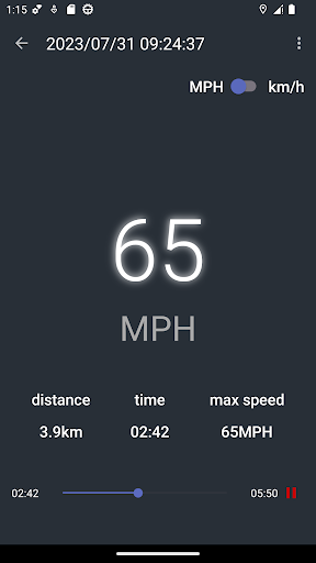 Android application Speedometer-GPS Speed,Distance screenshort