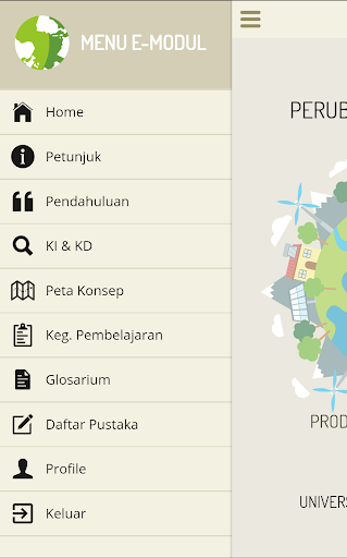 E-Modul Perubahan Lingkungan Screen 2