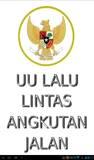 Android application UU Lalu Lintas Angkutan Jalan screenshort