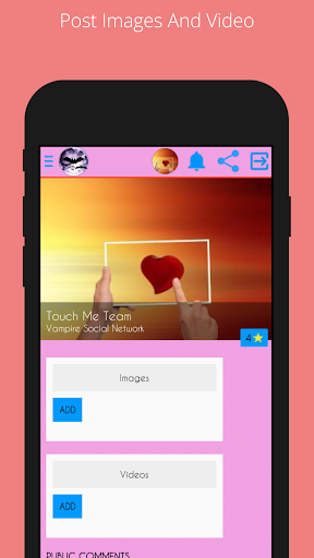 Vampire Social Network Screen 2