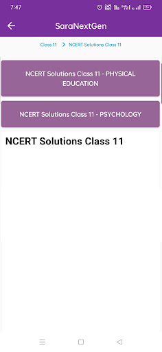 Physical Education Class 11 Screen 3