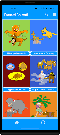 Android application Fumetti Animati screenshort