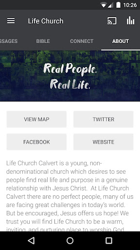 Screenshot of Life Church Calvert