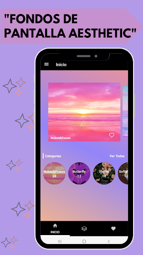Android application Fondos de pantalla Aesthetic screenshort
