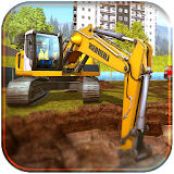 Excavator Dozer & Bucket Simulation Games icon