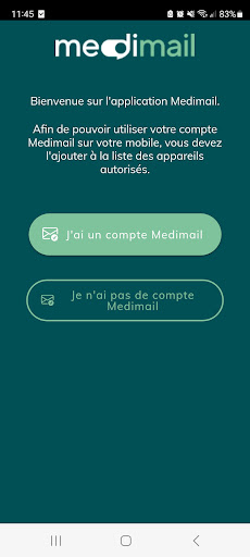 Android application Medimail screenshort