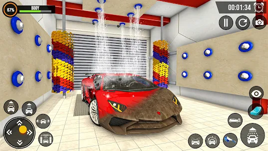 洗車サービスオートワークショップガレージトラックゲーム