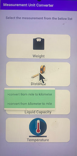 Measurement Convertor Screen 2