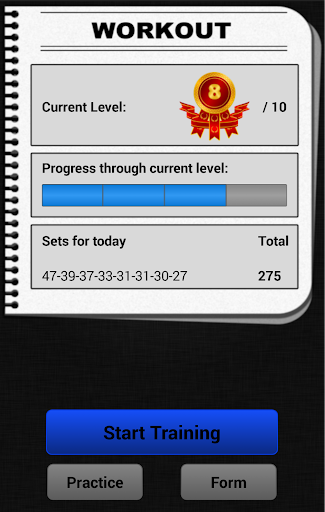 Push-ups Trainer Screen 2