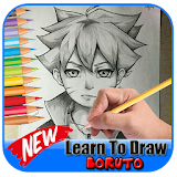 Learn to draw boruto icon