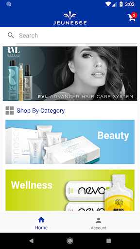 Android application Shop Jeunesse screenshort