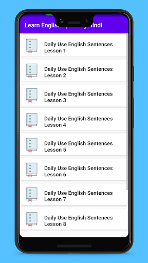 Learn English speaking Hindi Screen 2