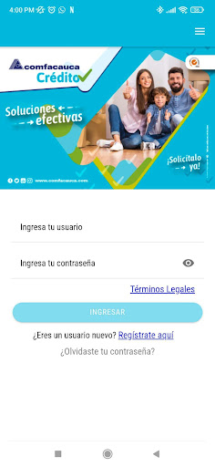 Android application Comfacauca screenshort