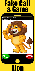 Fake Call Lion Game - Prank Ca