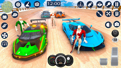 Mega Ramp Car Jump Racing Sim Screen 2