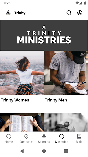 Screenshot of The Trinity Church App