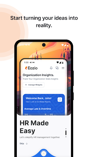 Android application Eazio screenshort