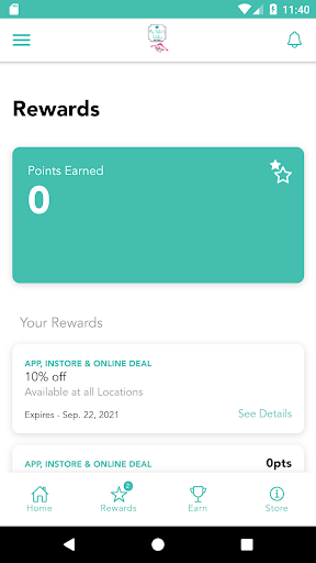 Android application My Sisters Closet Rewards screenshort