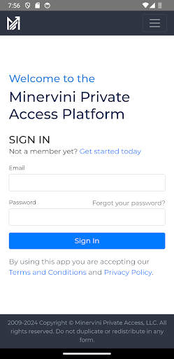Minervini Private Access Screen 2