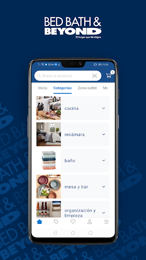 Android application Bed Bath and Beyond México screenshort