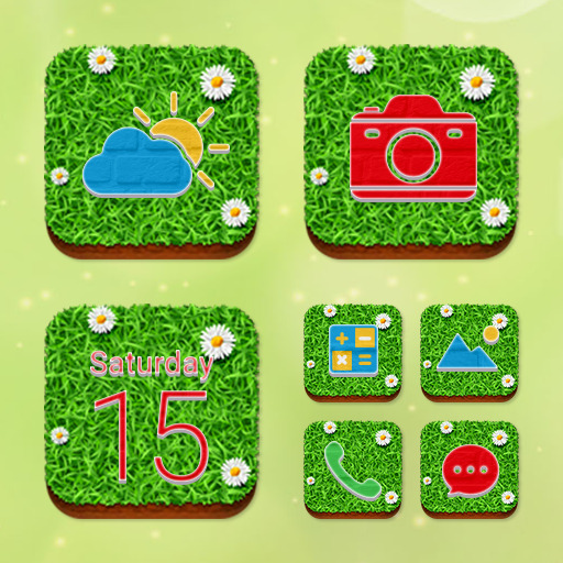 Wow Grass Theme - Icon Pack logo
