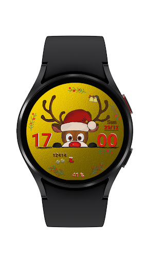 Christmas Deer WF (Gold) Screenshot 2 - AppWisp.com