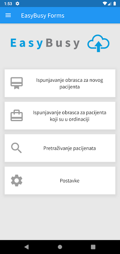 Android application EasyBusy Forms screenshort