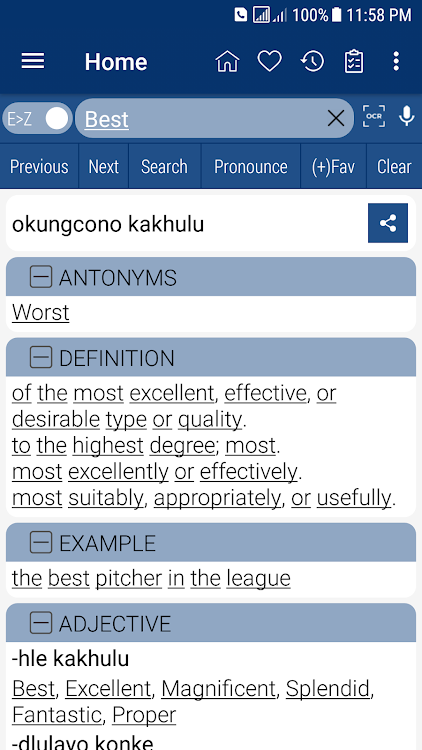 English Zulu Dictionary - 10.4.7 - (Android)
