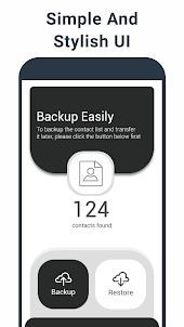 Contacts Backup: Phone Contact