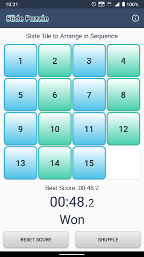 Slide Puzzle Screen 3