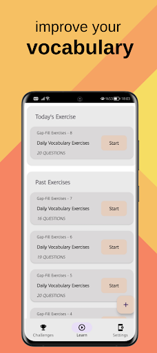 Android application Vocabulary Builder by Anatolia screenshort