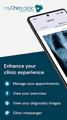 Android application myChiro Clinic screenshort
