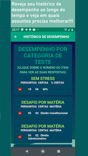 Android application TESTES DE CONCURSO PARA POLÍCI screenshort