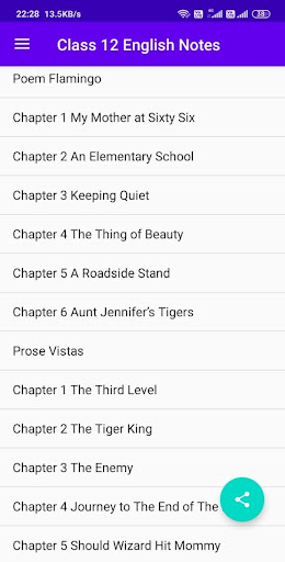 Class 12 English Notes Screen 2