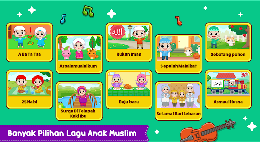 Android application Lagu Anak Muslim screenshort