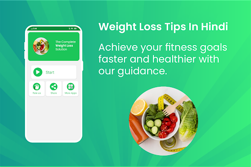 Android application Weight Loss Tips in Hindi screenshort