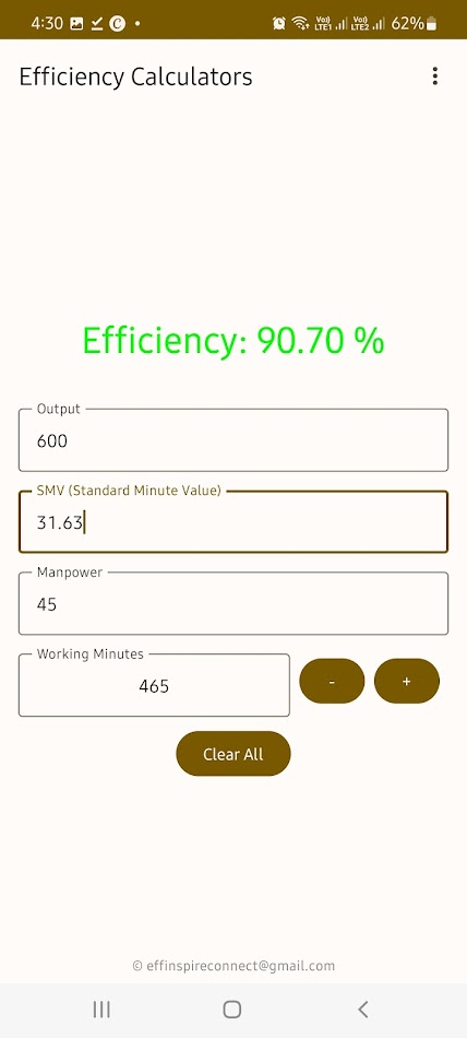#2. Calc G (Android) Ved: effinspireconnect@gmail.com