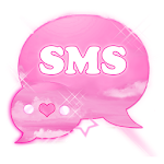 Pink Clouds Theme GO SMS Pro Apk