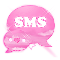 Тема розовых облаков GO SMS