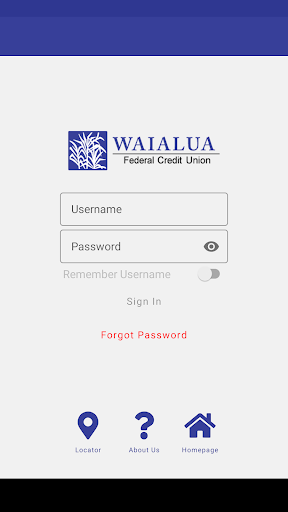 Android application Waialua Federal Credit Union screenshort