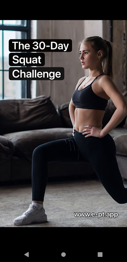 Android application The 30-Day Squat Challenge screenshort