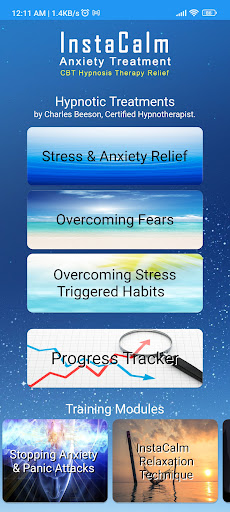 Android application InstaCalm Anxiety Treatment screenshort