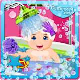 Baby Care and Bath Baby Games icon