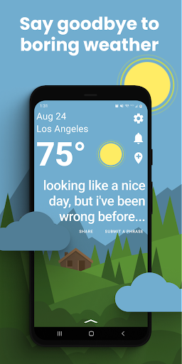 Android application Funny Weather: Rude Forecast screenshort
